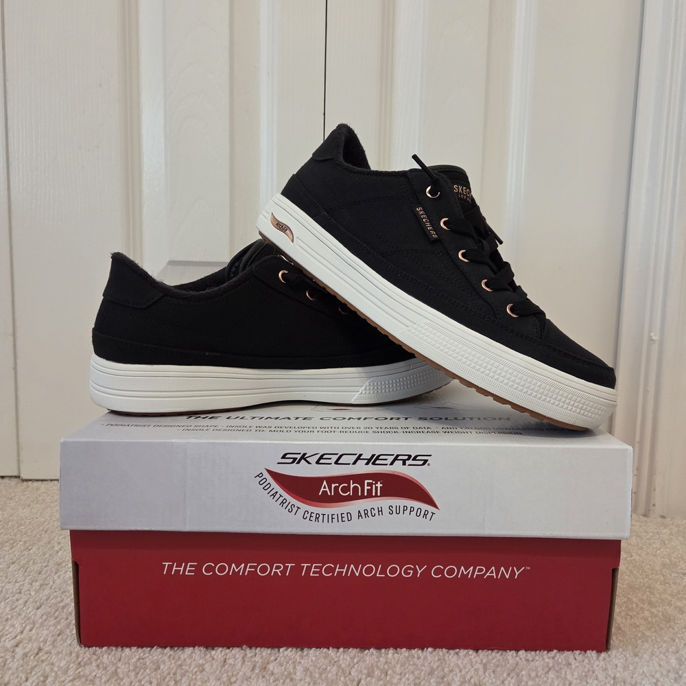 Skechers Black Arch Fit Women's Shoes